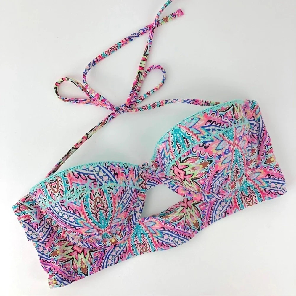 Shade & Shore Paisley Underwire Bikini Swim Top
